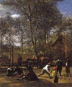 Jan Steen Skittle Players Outside an Inn oil painting picture wholesale